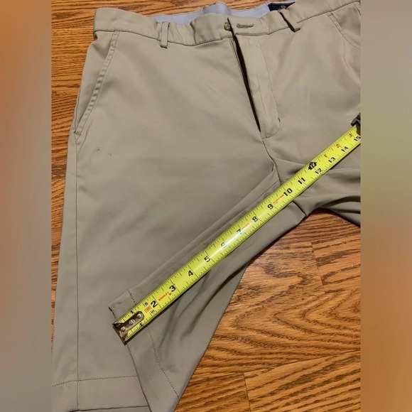 Men’s Tourney solid tech flat front performance khaki golf shorts size 32 - Picture 6 of 7